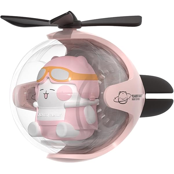 可愛いキャラクター アロマ芳香器 車載 アロマ ディフューザー 車用 芳香剤 2個入り 電力不要 カー